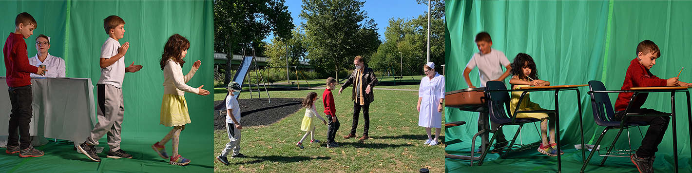 Video shoot with child actors